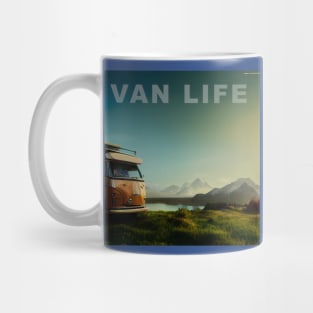 Van Life Camper RV Outdoors in Nature Mug